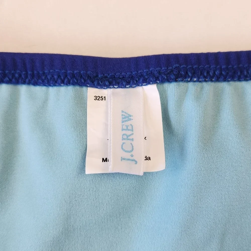 J. Crew Blue Low Rise Bikini Bottoms sz M